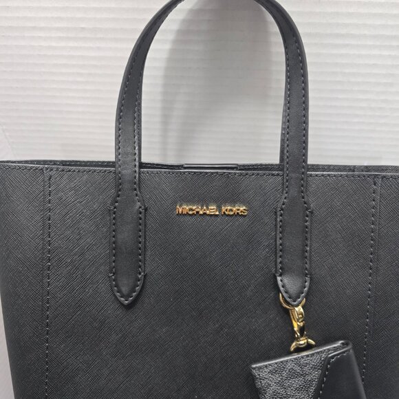 Michael Kors Vincent Small Saffiano Leather Convertible Tote Bag with Card Case - Picture 2 of 8